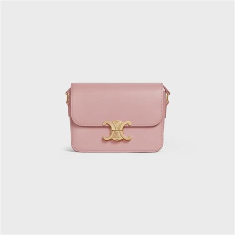 celine teen triomphe pink|TEEN TRIOMPHE BAG IN SHINY CALFSKIN .